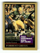 1991 ENOR Pro Football HOF #51 Forrest Gregg