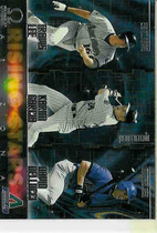 1998 Pacific Omega Rising Stars #29 David Dellucci|Karim Garcia|Travis Lee