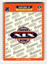 1989 Pro Set Super Bowl Logos #19 Super Bowl XIX