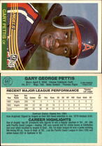1984 Donruss Base Set #647 Gary Pettis