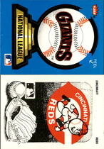 1987 Fleer Team Logo Stickers #21 Reds
