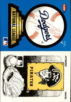 1987 Fleer Team Logo Stickers #9 Dodgers