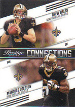 2010 Panini Prestige Connections #9 Drew Brees|Marques Colston