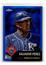 2022 Topps Chrome Platinum Anniversary Blue Prism Refractor #329 Salvador Perez