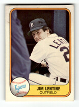 1981 Fleer Base Set #476 Jim Lentine