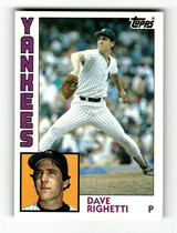 1984 Topps Base Set #635 Dave Righetti