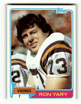 1981 Topps Base Set #402 Ron Yary