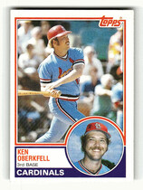 1983 Topps Base Set #206 Ken Oberkfell