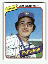 1980 Topps Base Set #374 Jim Gantner