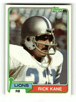 1981 Topps Base Set #66 Rick Kane