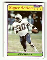 1981 Topps Base Set #103 Joe Cribbs