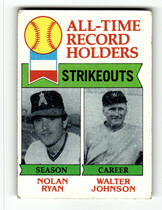 1979 Topps Base Set #417 Nolan Ryan|Walter Johnson