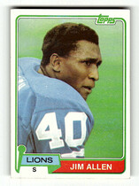 1981 Topps Base Set #251 James Allen