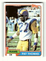 1981 Topps Base Set #423 Pat Thomas