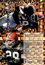 1995 Fleer Gridiron Leaders #8 Eric Turner