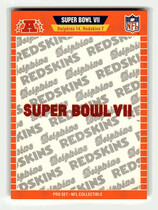 1989 Pro Set Super Bowl Logos #7 Super Bowl VII