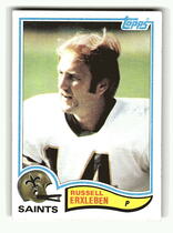 1982 Topps Base Set #405 Russell Erxleben