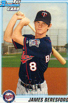 2010 Bowman Prospects #BP76 James Beresford