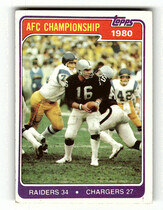 1981 Topps Base Set #493 1980 AFC Champions