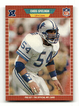 1989 Pro Set Base Set #125 Chris Spielman