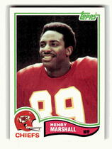 1982 Topps Base Set #122 Henry Marshall
