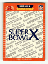 1989 Pro Set Super Bowl Logos #10 Super Bowl X
