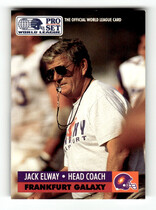 1991 Pro Set WLAF Inserts #WL9 Jack Elway