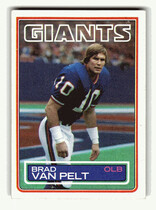 1983 Topps Base Set #134 Brad Van Pelt