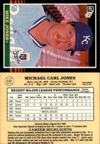 1985 Donruss Base Set #640 Mike Jones