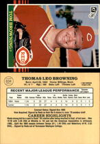 1985 Donruss Base Set #634 Tom Browning