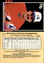 1985 Donruss Base Set #376 Mike Stenhouse