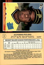 1985 Donruss Base Set #34 Alfonso Pulido