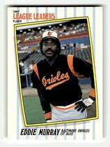 1987 Fleer League Leaders #32 Eddie Murray