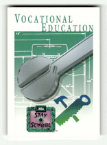 1991 SkyBox Base Set #340 Stay in School Vocational Education