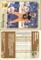 1983 Fleer Base Set #314 Steve Nicosia