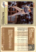 1983 Fleer Base Set #217 Ron Roenicke