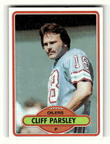 1980 Topps Base Set #343 Cliff Parsley