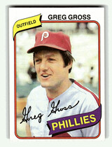 1980 Topps Base Set #718 Greg Gross