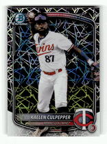 2025 Bowman Chrome Draft Mega Box Laser Refractor #BDC-120 Kaelen Culpepper