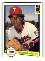 1982 Donruss Base Set #177 Fernando Arroyo