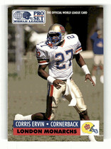 1991 Pro Set WLAF Inserts #WL13 Corris Ervin