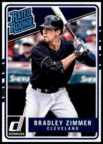 2017 Panini Chronicles Donruss Rated Rookie #204 Bradley Zimmer