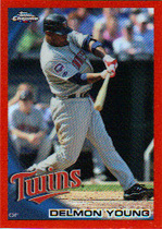 2010 Topps Chrome Orange Refractors #117 Delmon Young