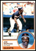 1983 Topps Base Set #603 Joe Morgan