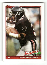 1991 Topps Base Set #587 Steve Broussard