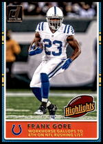2017 Donruss Highlights #1 Frank Gore