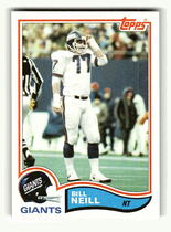 1982 Topps Base Set #429 Bill Neill