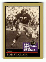1991 ENOR Pro Football HOF #124 Bob St.Clair