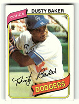 1980 Topps Base Set #255 Dusty Baker