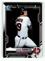 2021 Bowman Chrome Prospects #BCP-125 Aaron Sabato